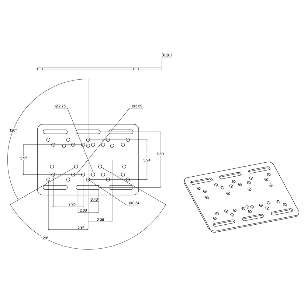 RAM Mount Forklift Overhead Guard Plate [RAM-335] - Houseboatparts.com