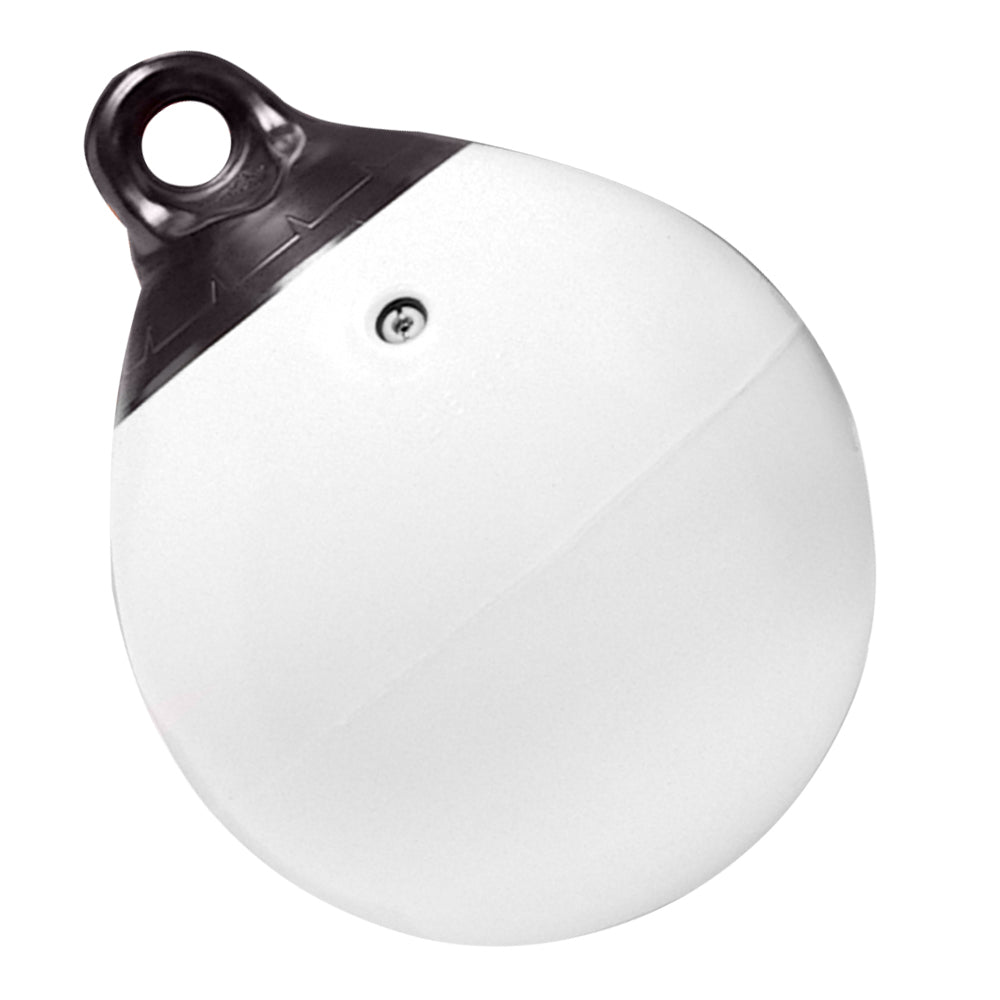 Taylor Made 18" Tuff End Inflatable Vinyl Buoy - White [1149] - Houseboatparts.com