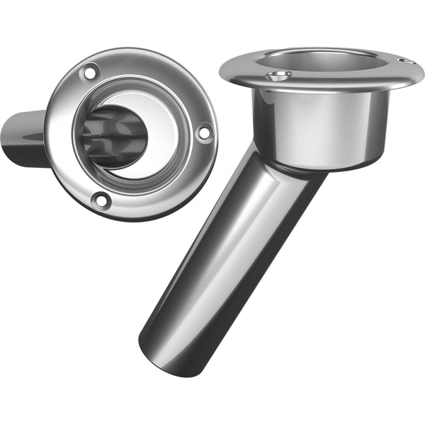 Mate Series Stainless Steel 30 Rod  Cup Holder - Open - Round Top [C1030ND] - Houseboatparts.com