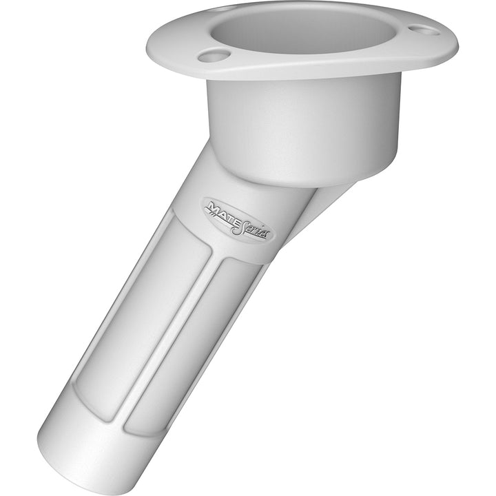 Mate Series Plastic 30 Rod  Cup Holder - Open - Oval Top - White [P2030W] - Houseboatparts.com