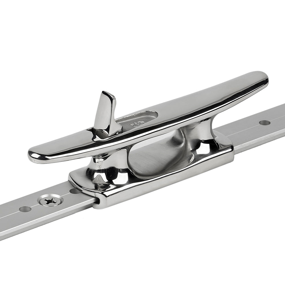 Schaefer Mid-Rail Chock/Cleat Stainless Steel - 1" [70-74] - Houseboatparts.com