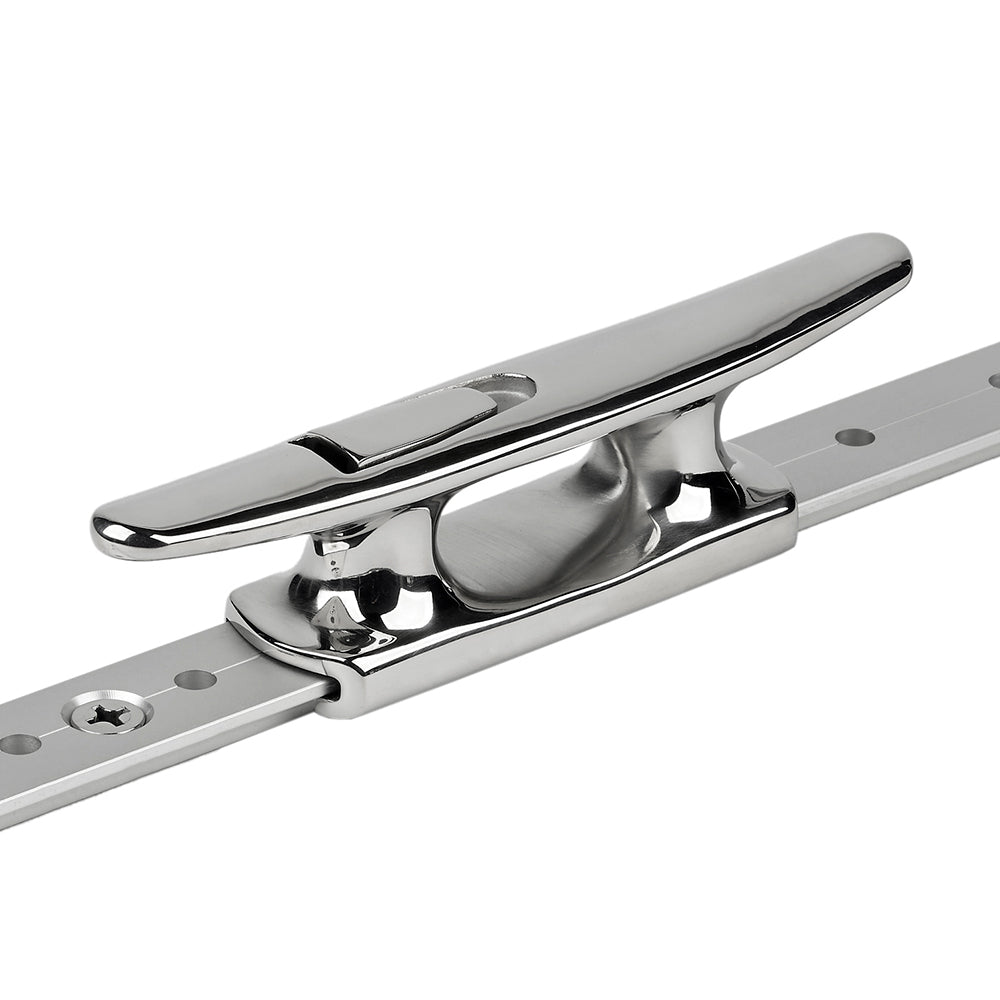 Schaefer Mid-Rail Chock/Cleat Stainless Steel - 1-1/4" [70-75] - Houseboatparts.com