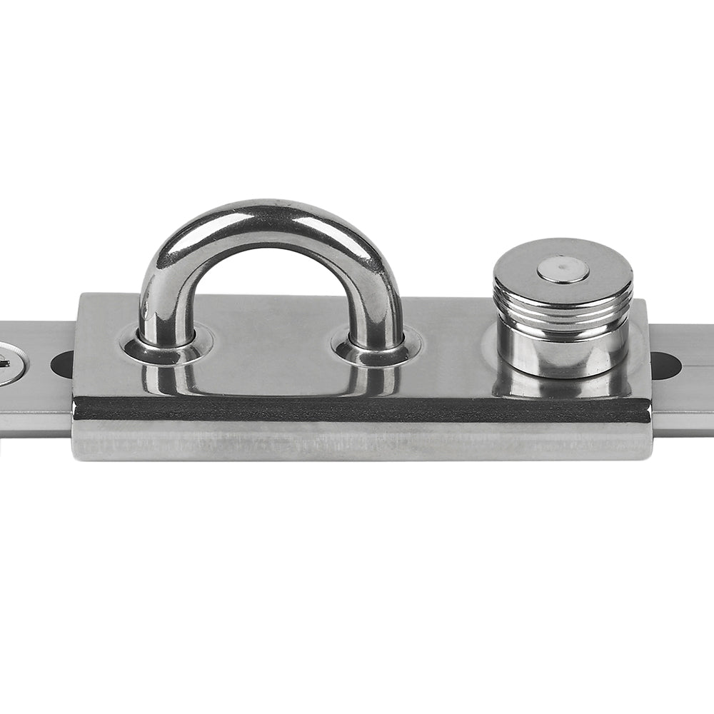 Schaefer Stainless 1-1/4" T-Track Slider - Eye Slide/Lined [72-49] - Houseboatparts.com