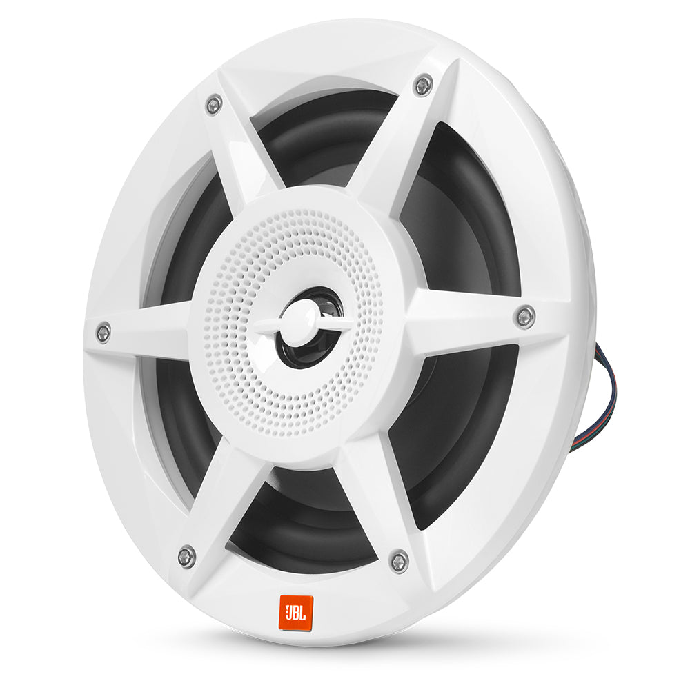 JBL 6.5" Coaxial Marine RGB Speakers - White STADIUM Series [STADIUMMW6520AM] - Houseboatparts.com