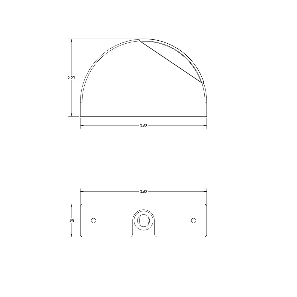 Lumitec Surface Mount Navigation Light - Classic Aluminum - Starboard Green [101578] - Houseboatparts.com