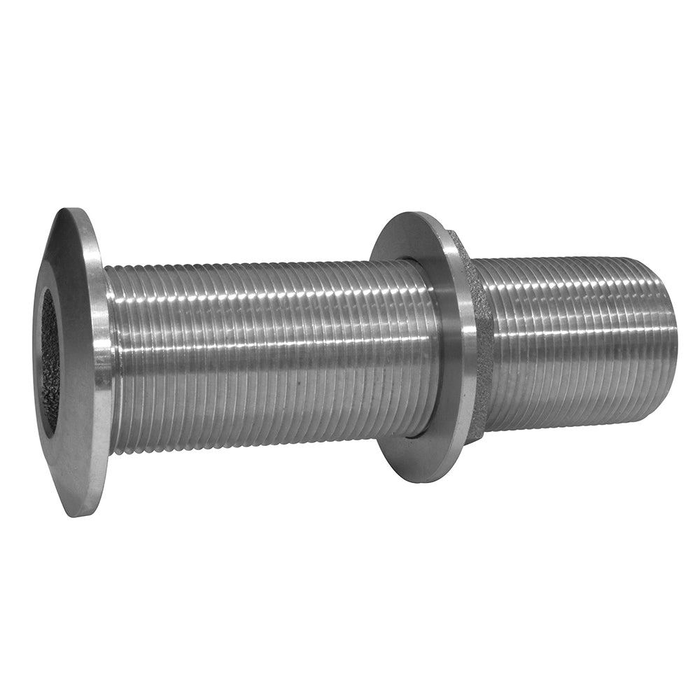 GROCO 3/4" Stainless Steel Extra Long Thru-Hull Fitting w/Nut [THXL-750-WS] - Houseboatparts.com