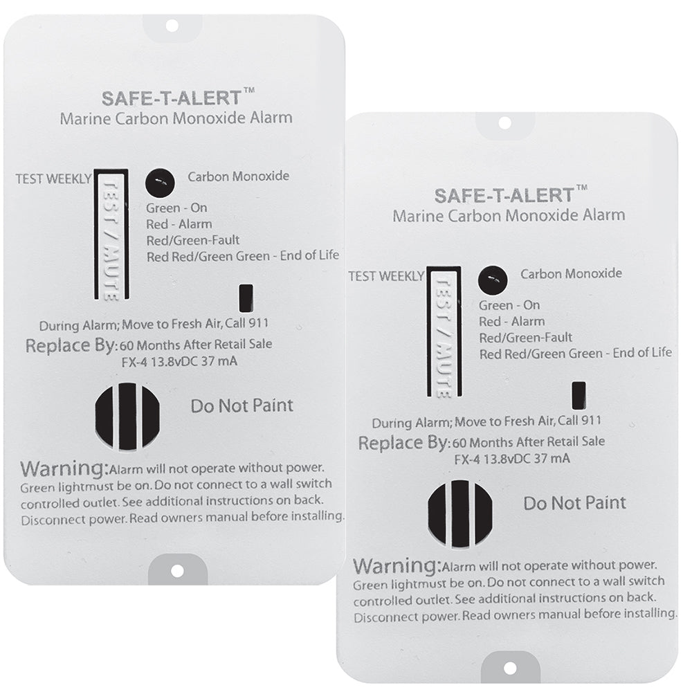 Safe-T-Alert FX-4 Carbon Monoxide Alarm - 2-Pack [FX-4MARINE2-PACK] - Houseboatparts.com