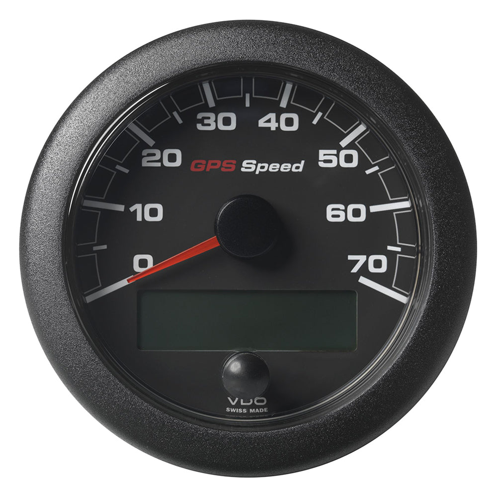 Veratron 3-3/8" (85mm) OceanLink GPS Speedometer - Black Dial  Bezel (0-70 K/MPH/KMH) [A2C1351990001] - Houseboatparts.com