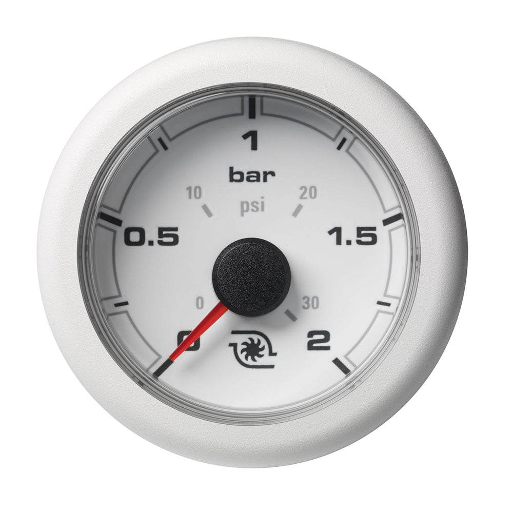 Veratron 52MM (2-1/16") OceanLink Boost Pressure Gauge - 2 Bar/30PSI - White Dial  Bezel [A2C1066150001] - Houseboatparts.com