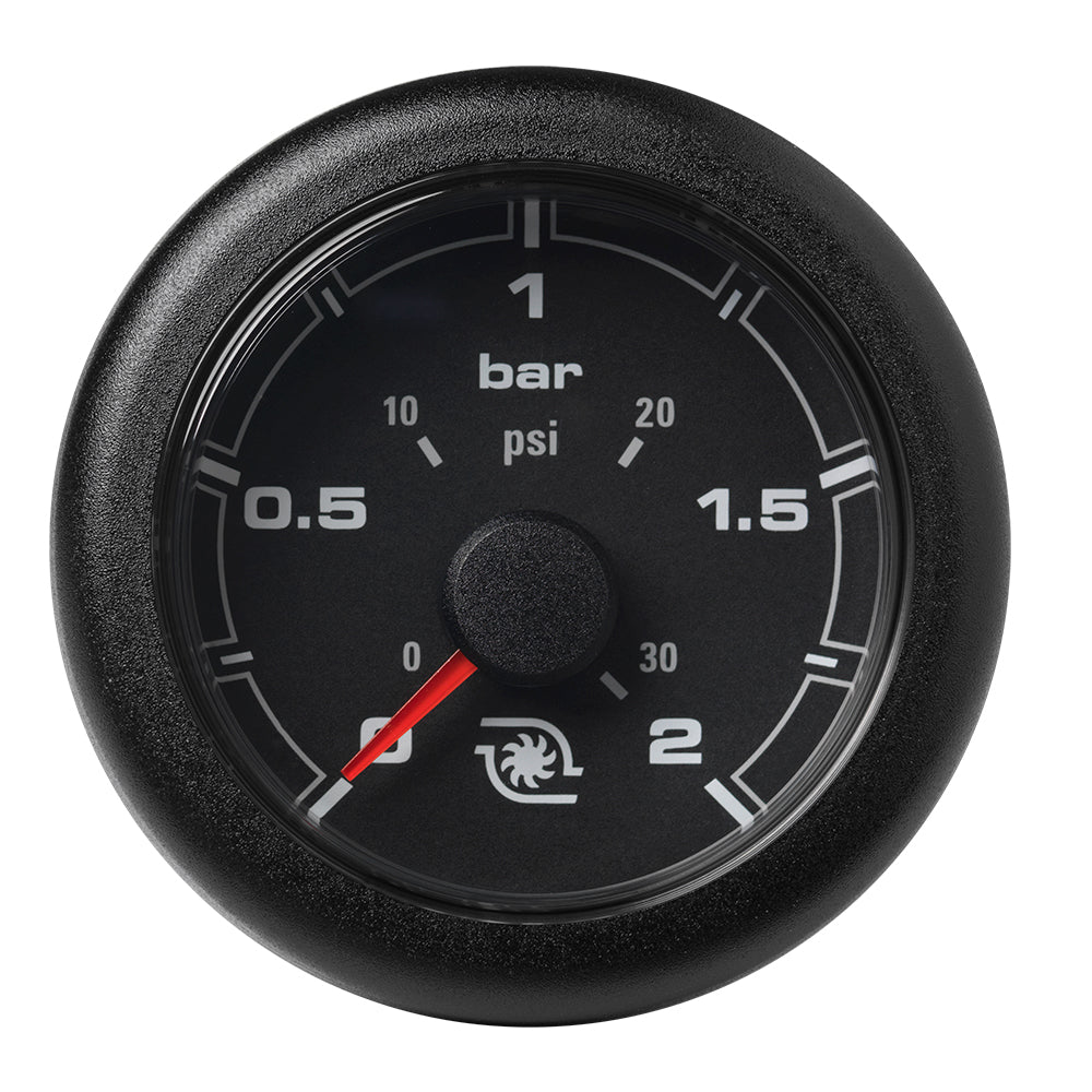 Veratron 52MM (2-1/16") OceanLink Boost Pressure Gauge - 2 Bar/30 PSI - Black Dial  Bezel [A2C1066140001] - Houseboatparts.com