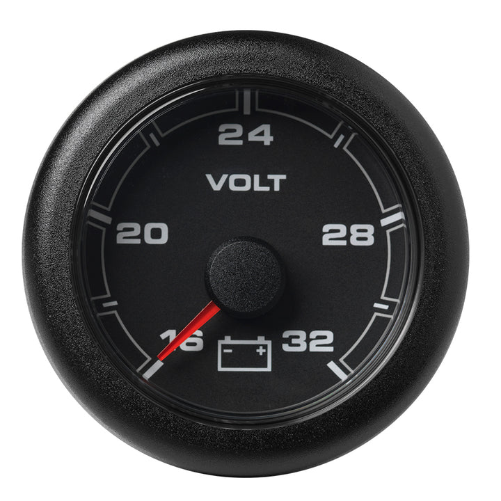 Veratron 52MM (2 - 1/16") OceanLink Battery Voltage Gauge - 16 to 32V - Black Dial Bezel [A2C1066120001] - Houseboatparts.com