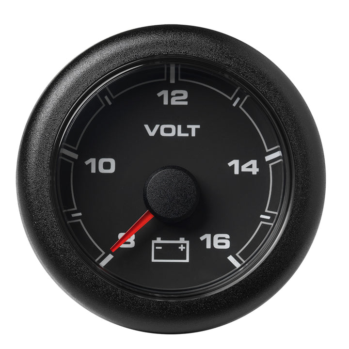 Veratron 52MM (2 - 1/16") OceanLink Battery Voltage Gauge - 8 to 16 V - Black Dial Bezel [A2C1066100001] - Houseboatparts.com