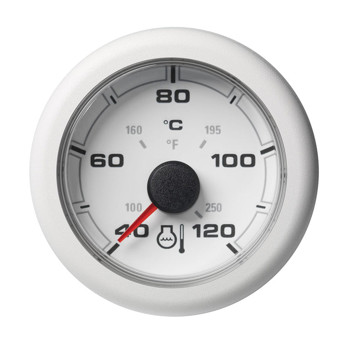 Veratron 52MM (2 - 1/16") OceanLink Coolant Temperature Gauge - 120C/250F - White Dial Bezel [A2C1065970001] - Houseboatparts.com