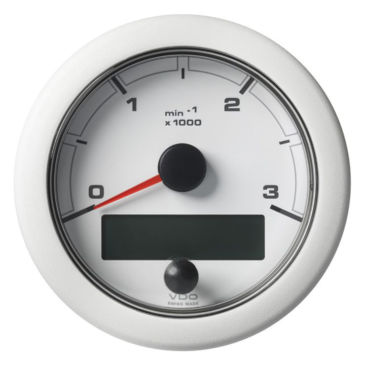 Veratron 3 - 3/8" (85MM) OceanLink NMEA 2000 Tachometer - 3000 RPM - White Dial Bezel [A2C1065670001] - Houseboatparts.com