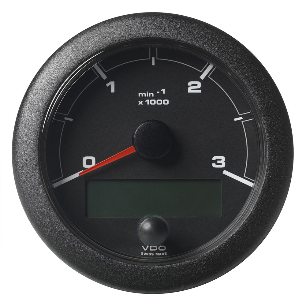 Veratron 3-3/8" (85mm) OceanLink Tachometer 3000 RPM - Black Dial  Bezel [A2C1065660001] - Houseboatparts.com