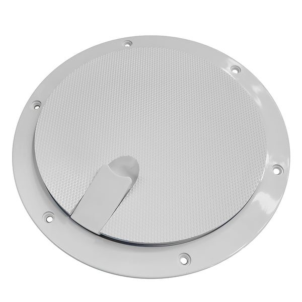 Sea-Dog Pop-Out Textured Deck Plate - White - 8" [336282-1] - Houseboatparts.com
