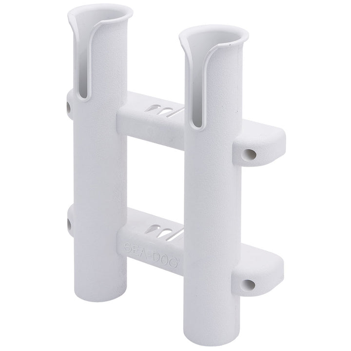 Sea-Dog Two Pole Side Mount Rod Storage Rack - White [325028-1] - Houseboatparts.com
