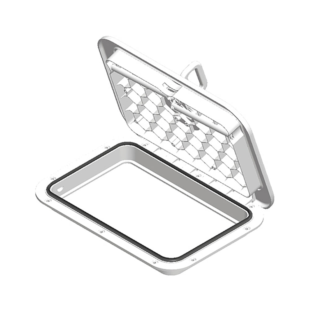 Sea-Dog Triple Lock Rectangular Marine Hatch - 10" x 14" - White [336520-3] - Houseboatparts.com