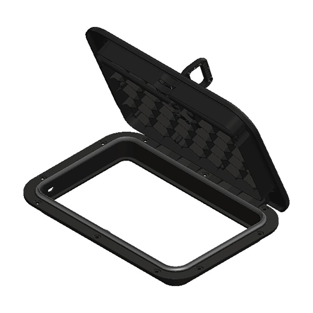 Sea-Dog Triple Lock Rectangular Marine Hatch - 10" x 14" - Black [336525-3] - Houseboatparts.com