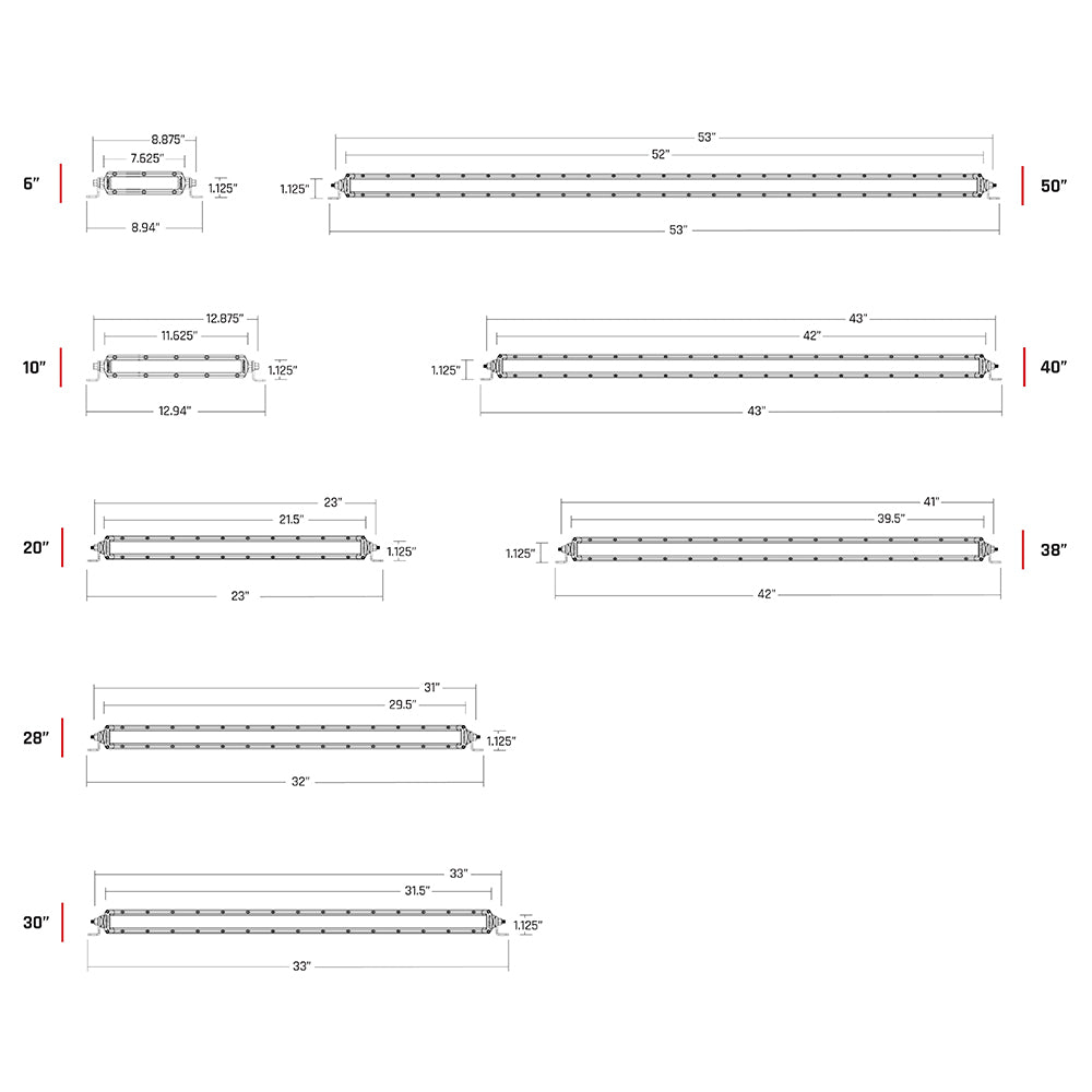 RIGID Industries SR-Series PRO 6" Lightbar - Diffused LED - Black Housing [906513] - Houseboatparts.com