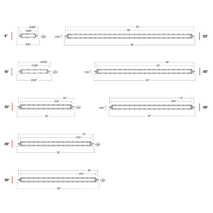 RIGID Industries SR-Series PRO 6" Lightbar - Diffused LED - Black Housing [906513] - Houseboatparts.com