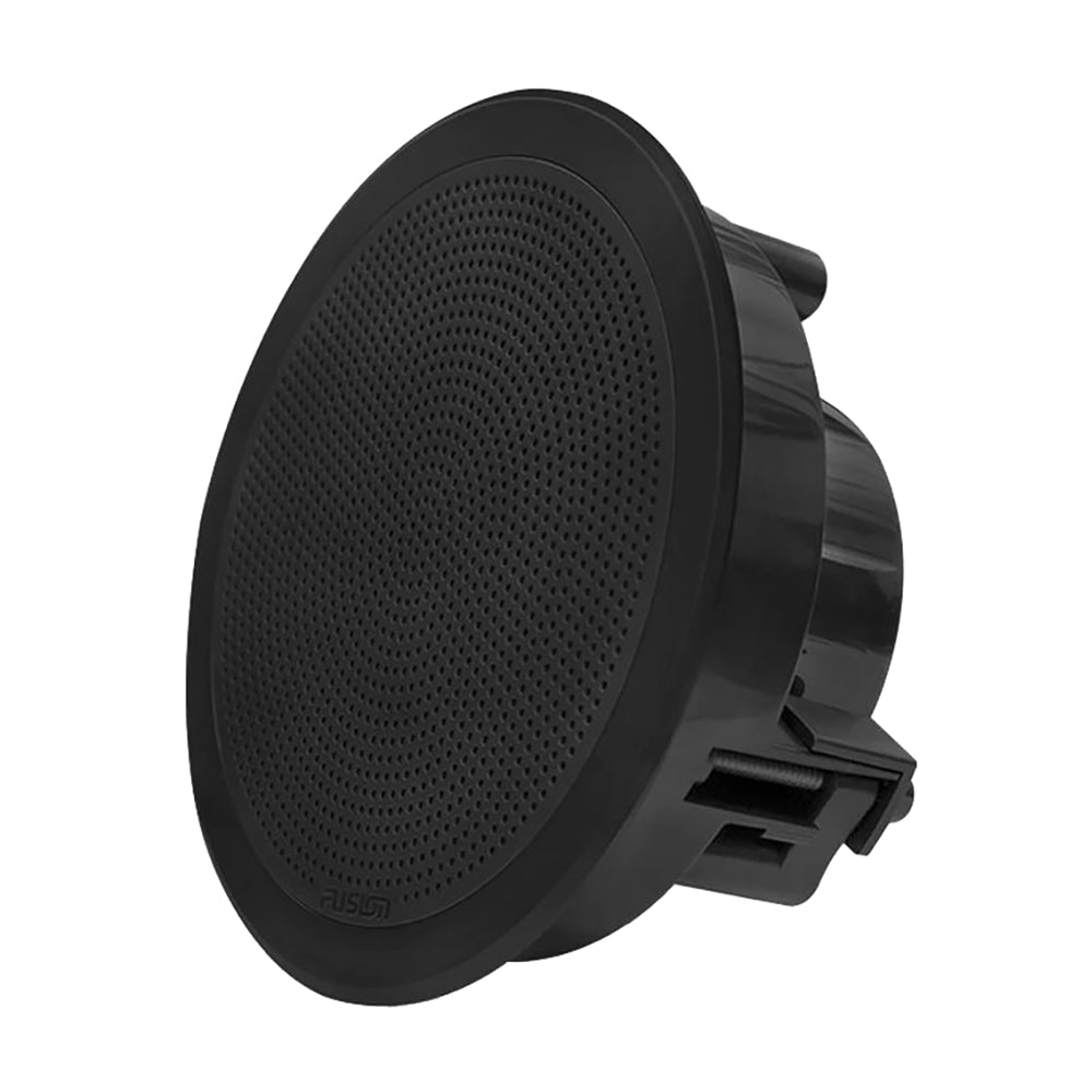 FUSION FM-F65RB FM Series 6.5" Flush Mount Round Marine Speakers - Black Grill - 120W [010-02299-01] - Houseboatparts.com