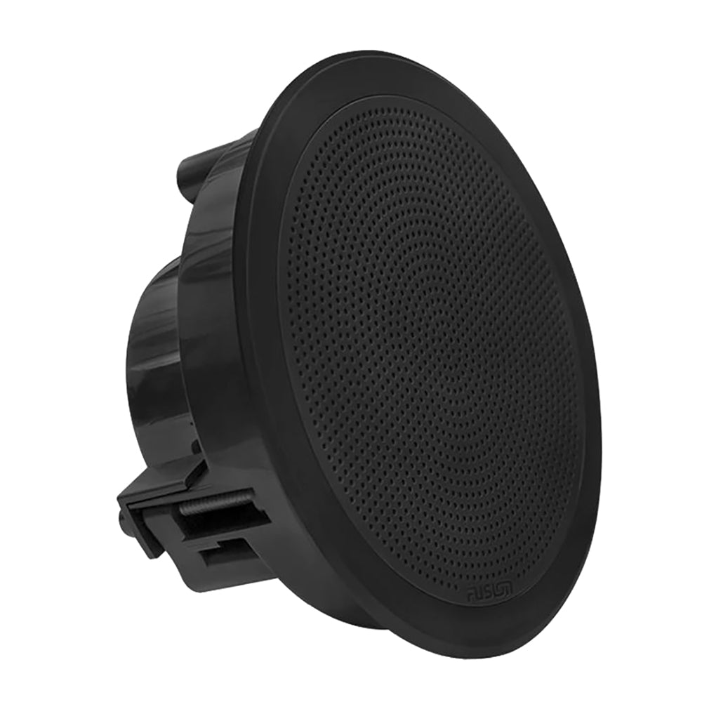 FUSION FM-F65RB FM Series 6.5" Flush Mount Round Marine Speakers - Black Grill - 120W [010-02299-01] - Houseboatparts.com