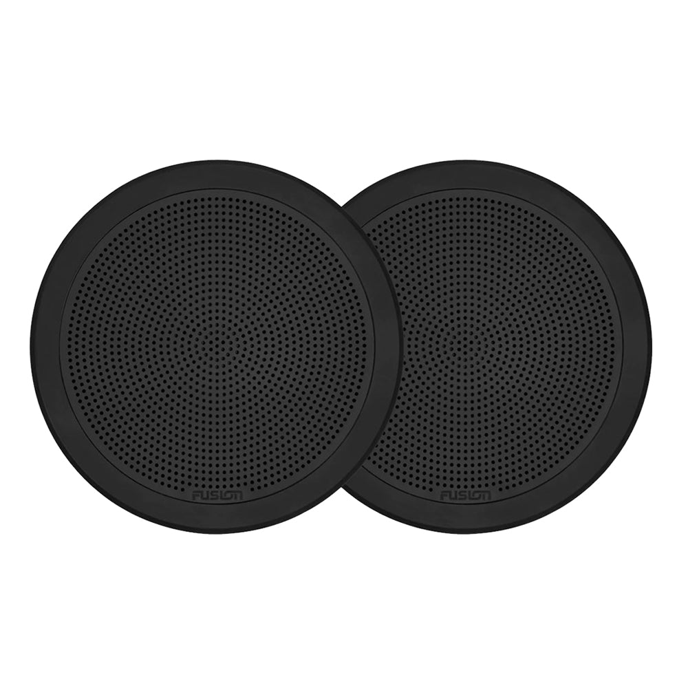 FUSION FM-F65RB FM Series 6.5" Flush Mount Round Marine Speakers - Black Grill - 120W [010-02299-01] - Houseboatparts.com