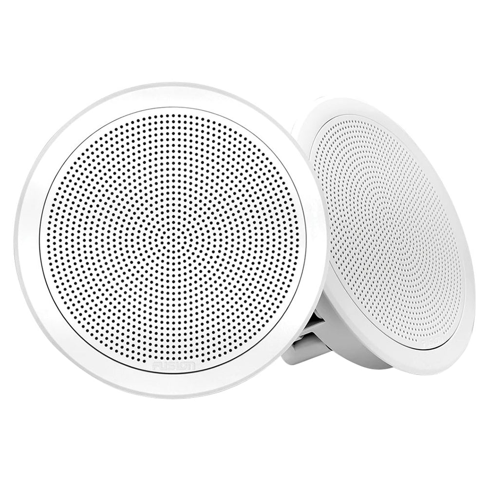 FUSION FM-F77RW FM Series 7.7" Flush Mount Round Marine Speakers - White Grill - 200W [010-02300-00] - Houseboatparts.com