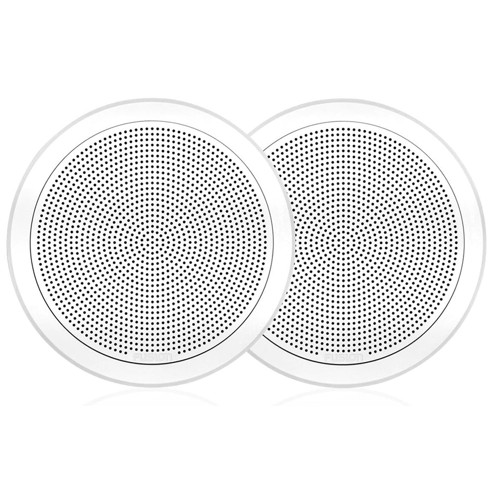 FUSION FM-F77RW FM Series 7.7" Flush Mount Round Marine Speakers - White Grill - 200W [010-02300-00] - Houseboatparts.com