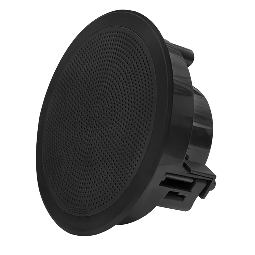 FUSION FM-F77RB FM Series 7.7" Flush Mount Round Marine Speakers - Black Grill - 200W [010-02300-01] - Houseboatparts.com