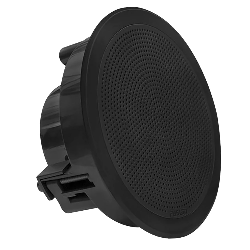 FUSION FM-F77RB FM Series 7.7" Flush Mount Round Marine Speakers - Black Grill - 200W [010-02300-01] - Houseboatparts.com