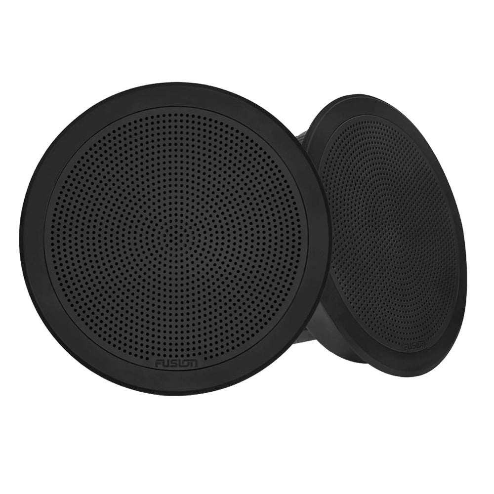 FUSION FM-F77RB FM Series 7.7" Flush Mount Round Marine Speakers - Black Grill - 200W [010-02300-01] - Houseboatparts.com