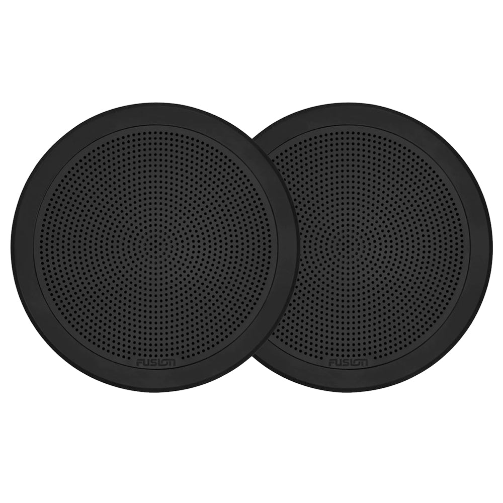 FUSION FM-F77RB FM Series 7.7" Flush Mount Round Marine Speakers - Black Grill - 200W [010-02300-01] - Houseboatparts.com