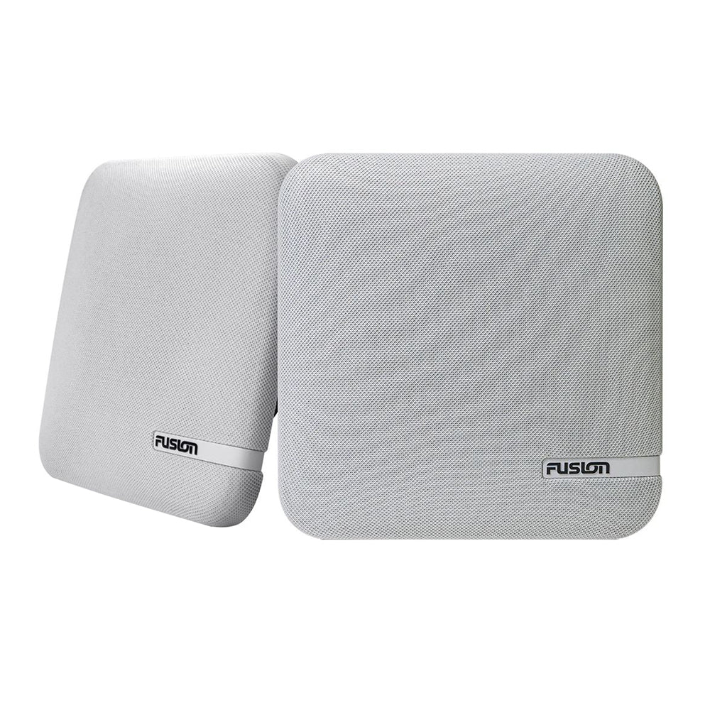 FUSION SM-F65CW SM Series 6.5" Shallow Mount Square Speakers - White Cloth Grill - 100W [010-02263-10] - Houseboatparts.com