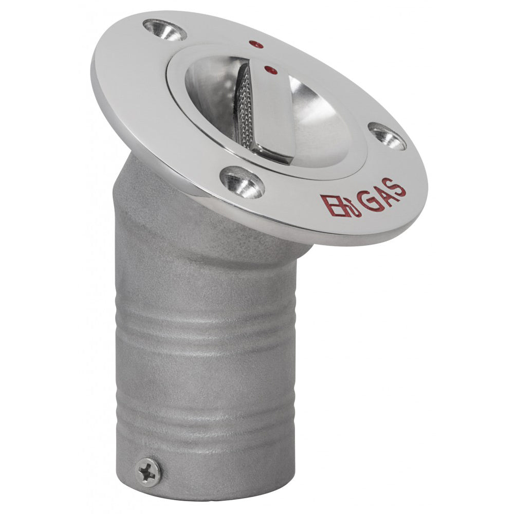 Whitecap EPA Pull - UP Deck Fill - 30 - Angled - 1 - 1/2" - Gas [6123AEPA] - Houseboatparts.com
