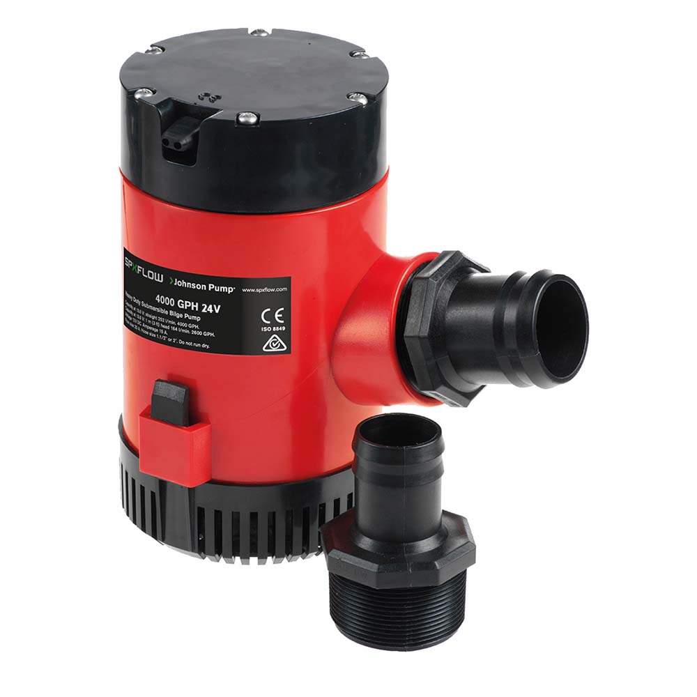 Johnson Pump Heavy Duty Bilge Pump 4000 GPH - 24V [40084] - Houseboatparts.com