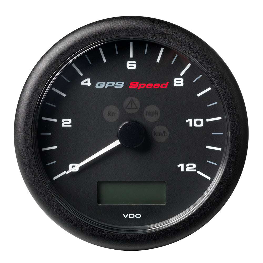 Veratron 4-1/4" (110MM) ViewLine GPS Speedometer 0-12 KNOTS/KMH/MPH - 8 to 16V Black Dial  Bezel [A2C59501987] - Houseboatparts.com