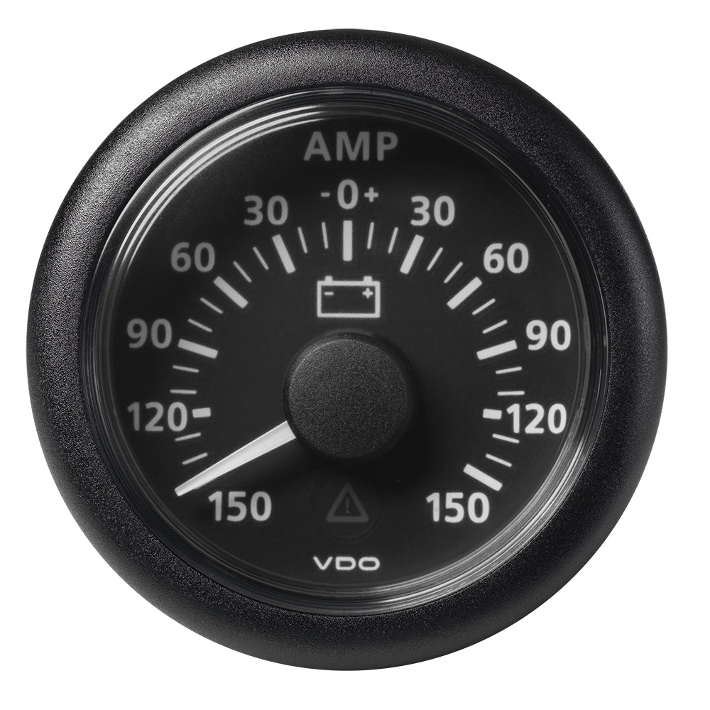 Veratron 52MM (2 - 1/16") ViewLine Battery Status Gauge - 150/+150AMP - Black Dial Bezel [A2C59512329] - Houseboatparts.com