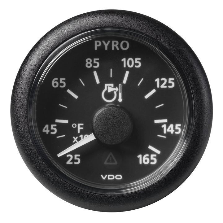 Veratron 52 MM (2 - 1/16") ViewLine Pyrometer - 250 to 1650F - Black Dial Bezel [A2C59512334] - Houseboatparts.com