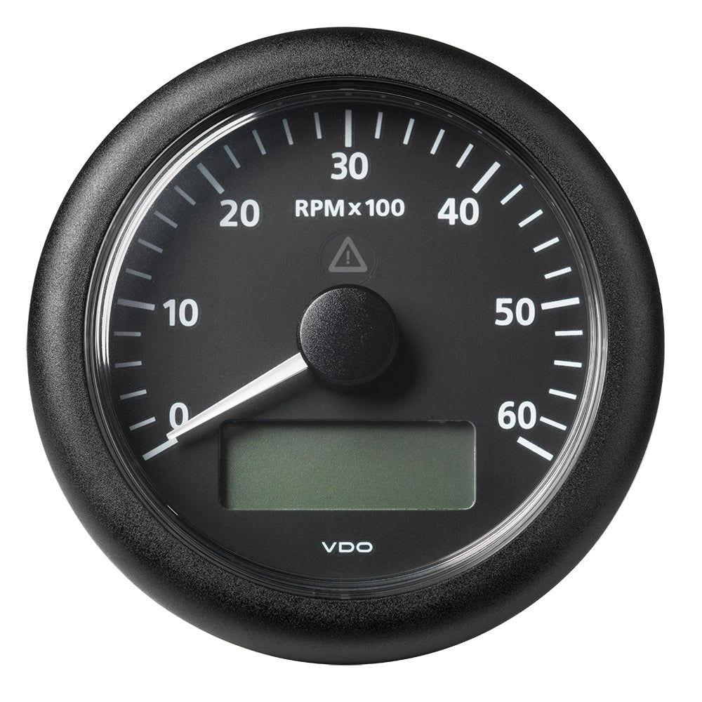 Veratron 3-3/8" (85MM) ViewLine Tachometer w/Multi-Function Display - 0 to 6000 RPM - Black Dial  Bezel [A2C59512393] - Houseboatparts.com