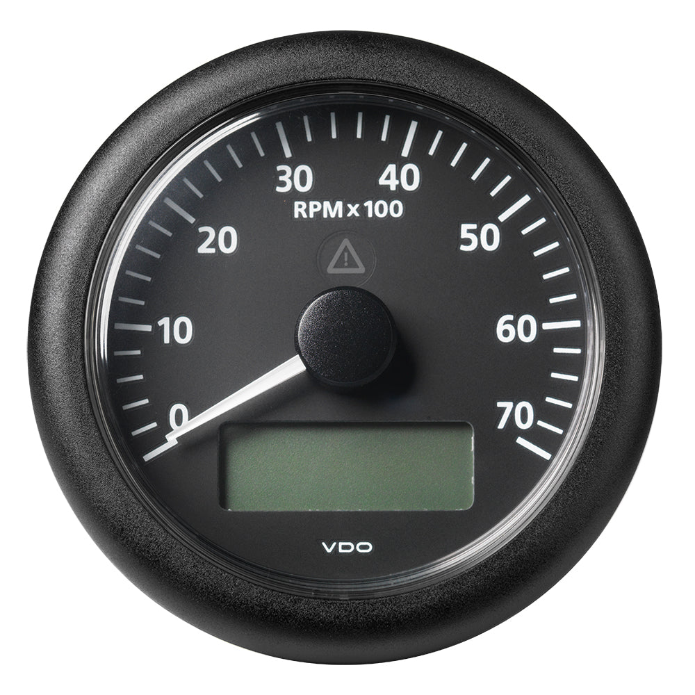 Veratron 3-3/8" (85MM) ViewLine Tachometer w/Multi-Function Display - 0 to 7000 RPM - Black Dial  Bezel [A2C59512394] - Houseboatparts.com