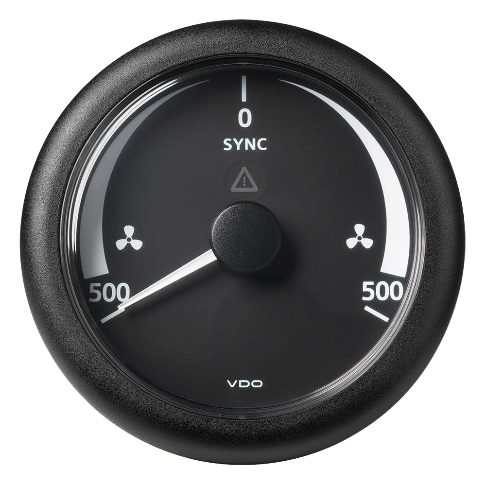 Veratron 3-3/8" (85MM) ViewLine Synchronizer -500/+500 RPM - 8 to 32V - Black Dial  Bezel [A2C59512402] - Houseboatparts.com