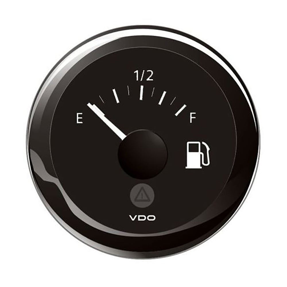 Veratron 52MM (2 - 1/16") ViewLine Tank Level Gauge E/F - 3 - 180 Ohm - Black Dial Bezel [A2C59514091] - Houseboatparts.com