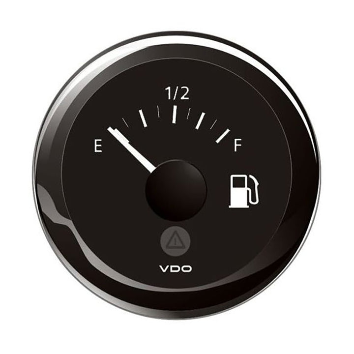 Veratron 52MM (2 - 1/16") ViewLine Tank Level Gauge E/F - 3 - 180 Ohm - Black Dial Bezel [A2C59514091] - Houseboatparts.com