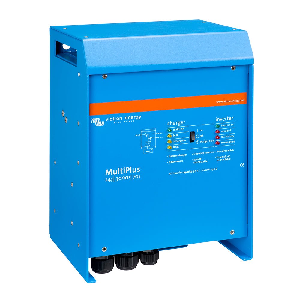 Victron Multiplus Inverter/Charger 24VDC - 3000VA - 120VAC w/ 70AMP Charger - 50AMP Transfer Switch - UL Approved [PMP242301102] - Houseboatparts.com