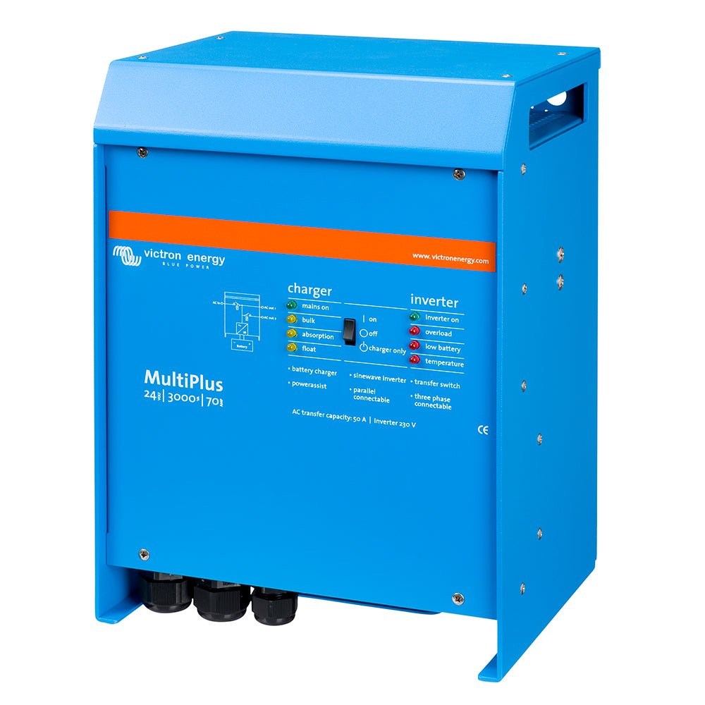 Victron Multiplus Inverter/Charger 24VDC - 3000VA - 120VAC w/ 70AMP Charger - 50AMP Transfer Switch - UL Approved [PMP242301102] - Houseboatparts.com