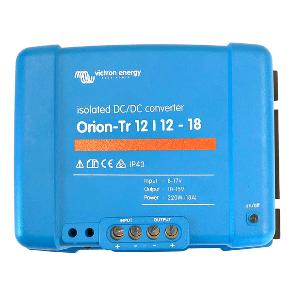 Victron Orion-TR DC-DC Converter - 12 VDC to 12 VDC - 18AMP Isolated [ORI121222110] - Houseboatparts.com