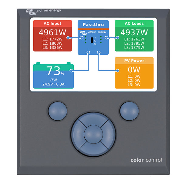 Victron Color Control GX Monitor - Button Control [BPP010300100R] - Houseboatparts.com