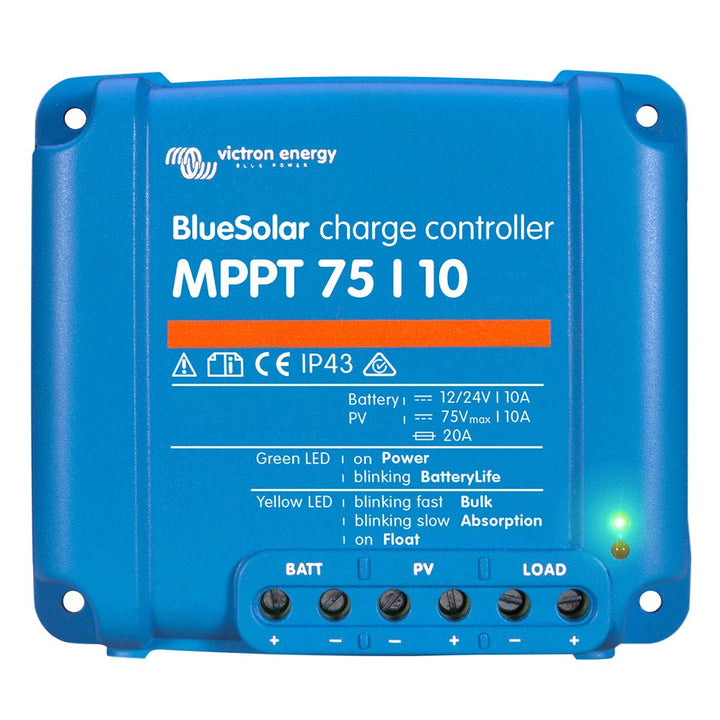 Victron BlueSolar MPPT Charge Controller - 75V - 10AMP - UL Approved [SCC010010050R] - Houseboatparts.com
